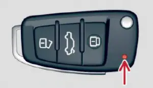 LED w kluczyku z pilotem zdalnego sterowania (Audi)