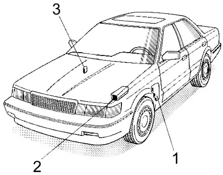 Lexus ES 250 (VZV21) (1989-1991) - skrzynka bezpieczników