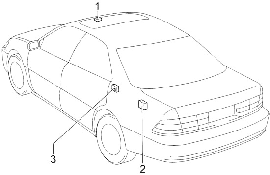 Lexus ES 300 (XV20) (1996-2001) - skrzynka bezpieczników