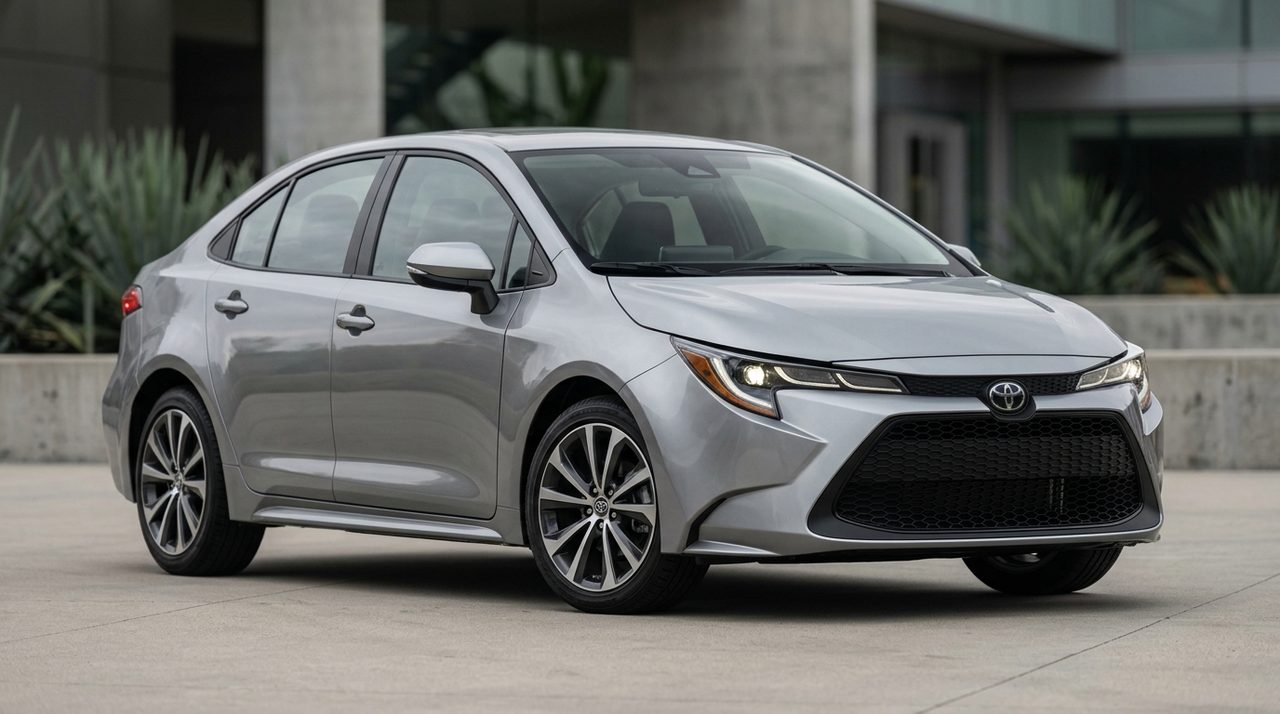 Nowa Toyota Corolla, prezentująca świeży design i nowoczesne linie nadwozia.